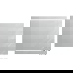 Ghent Aria Low Profile Magnetic Glass Whiteboard, 4'H x 6'W, Horizontal, Gray